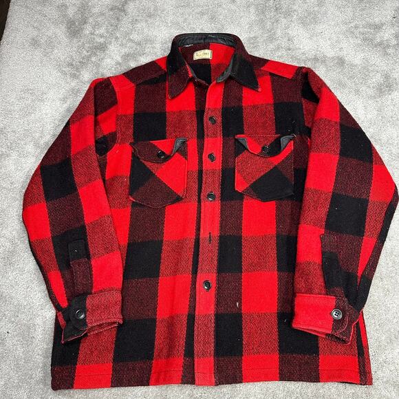 L.L. Bean Other - Vintage 1980s LL Bean Wool Plaid Jacket Size Medium (21x28) Gorpcore Outdoor VTG